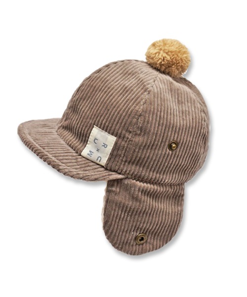 connect M(コネクトエム)の「コーデュロイ耳あてCAP(キャップ・キッズ・ネイビー/ピンクベージュ/グレイッシュベージュ・50cm/52cm/48cm)」の4枚目の写真