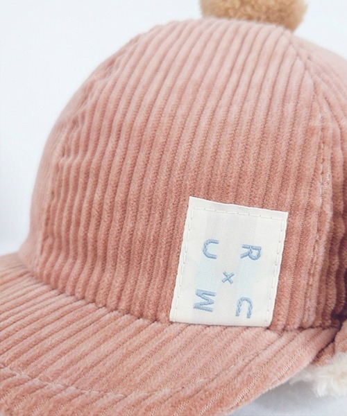 connect M(コネクトエム)の「コーデュロイ耳あてCAP(キャップ・キッズ・ネイビー/ピンクベージュ/グレイッシュベージュ・50cm/52cm/48cm)」の9枚目の写真