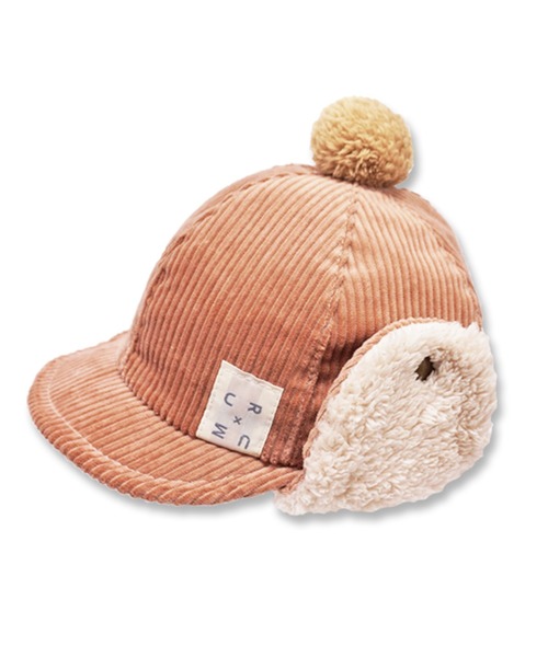 connect M(コネクトエム)の「コーデュロイ耳あてCAP(キャップ・キッズ・ネイビー/ピンクベージュ/グレイッシュベージュ・50cm/52cm/48cm)」の7枚目の写真
