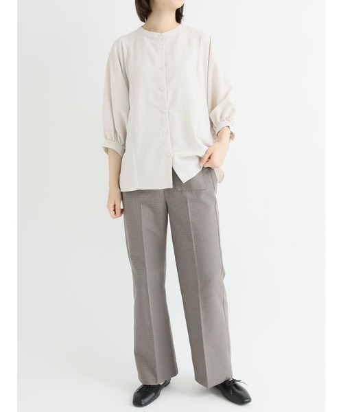 Samansa Mos2 blue(サマンサモスモスブルー)の「チェックパンツ(その他パンツ・レディース・ベージュ/チャコール/ブラウン・MEDIUM/LARGE)」の20枚目の写真