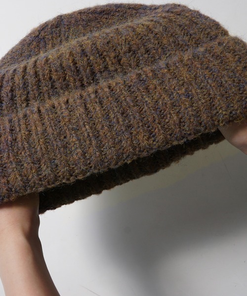 coca（coca）（コカ）の「カラーミックスニット帽（ニットキャップ/ビーニー・レディース・グレー/ブラウン・ONE SIZE）」の17枚目の写真