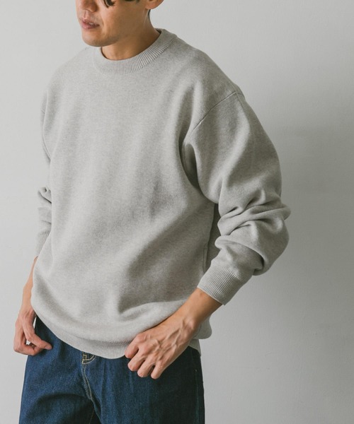 URBAN RESEARCH DOORS（アーバンリサーチドアーズ）の「ミラノリブ クルーネックプルオーバー（ニット/セーター・メンズ・ネイビー/ブルー系その他/ホワイト系その他・MEDIUM/LARGE）」の15枚目の写真