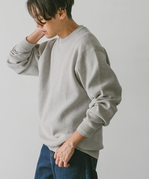 URBAN RESEARCH DOORS（アーバンリサーチドアーズ）の「ミラノリブ クルーネックプルオーバー（ニット/セーター・メンズ・ネイビー/ブルー系その他/ホワイト系その他・MEDIUM/LARGE）」の21枚目の写真