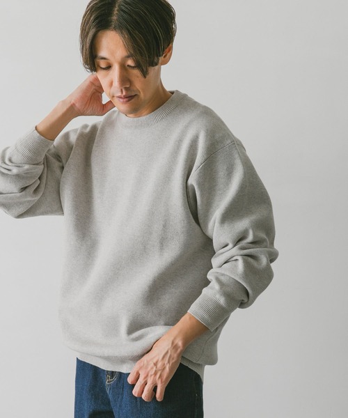 URBAN RESEARCH DOORS（アーバンリサーチドアーズ）の「ミラノリブ クルーネックプルオーバー（ニット/セーター・メンズ・ネイビー/ブルー系その他/ホワイト系その他・MEDIUM/LARGE）」の4枚目の写真