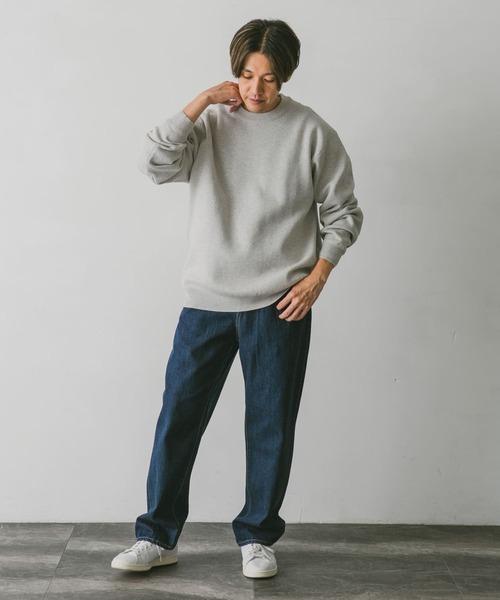 URBAN RESEARCH DOORS（アーバンリサーチドアーズ）の「ミラノリブ クルーネックプルオーバー（ニット/セーター・メンズ・ネイビー/ブルー系その他/ホワイト系その他・MEDIUM/LARGE）」の7枚目の写真