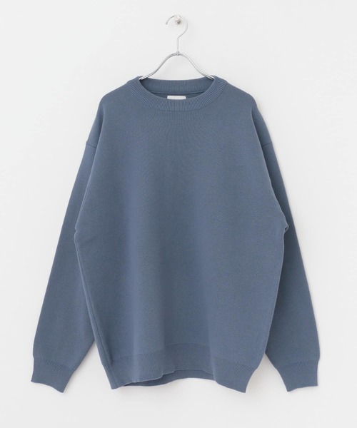 URBAN RESEARCH DOORS（アーバンリサーチドアーズ）の「ミラノリブ クルーネックプルオーバー（ニット/セーター・メンズ・ネイビー/ブルー系その他/ホワイト系その他・MEDIUM/LARGE）」の6枚目の写真