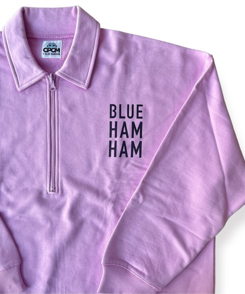 CPCM（シーピーシーエム）の「CPCM × ブルーハムハム ハーフジップスウェット（スウェット・メンズ・グレー/ピンク/ブルー・FREE）」の6枚目の写真