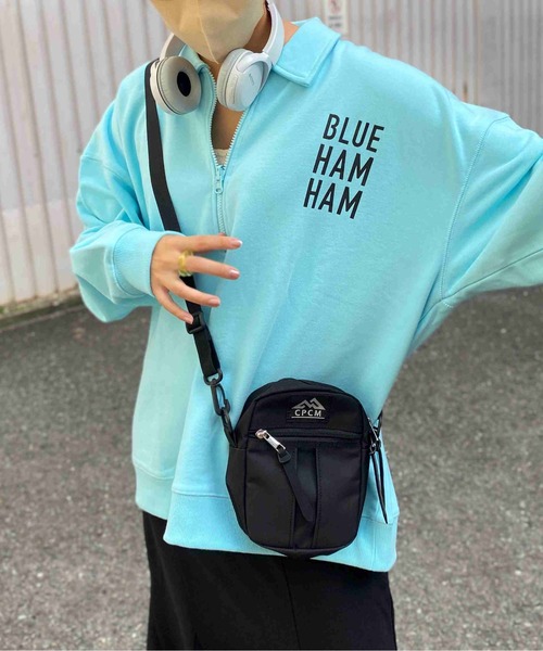 CPCM（シーピーシーエム）の「CPCM × ブルーハムハム ハーフジップスウェット（スウェット・メンズ・グレー/ピンク/ブルー・FREE）」の11枚目の写真