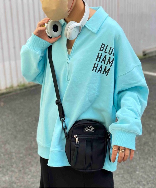CPCM（シーピーシーエム）の「CPCM × ブルーハムハム ハーフジップスウェット（スウェット・メンズ・グレー/ピンク/ブルー・FREE）」の19枚目の写真