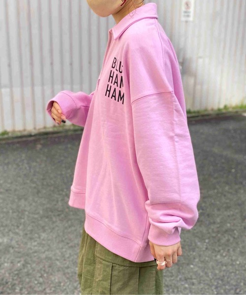 CPCM（シーピーシーエム）の「CPCM × ブルーハムハム ハーフジップスウェット（スウェット・メンズ・グレー/ピンク/ブルー・FREE）」の14枚目の写真