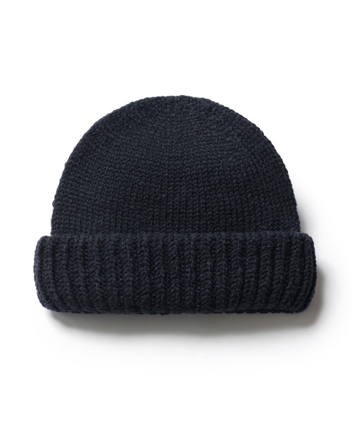 MR.OLIVE(ミスターオリーブ)の「MR.OLIVE ミスターオリーブ / Racal ラカル コラボレーションホールガーメントロールニットワッチ ニットキャップ / M-224102(ニットキャップ/ビーニー・メンズ・ブラック/ネイビー/グレー・FREE)」の7枚目の写真