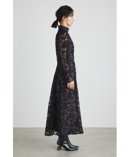 rienda（リエンダ）の「オパールハイネックフレアワンピース（ワンピース・レディース・ブルー/ブラック・SMALL/MEDIUM）」の8枚目の写真