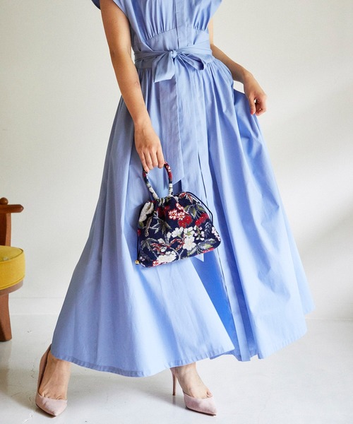 KEITA MARUYAMA（ケイタマルヤマ）の「【FEILER × KEITAMARUYAMA/フェイラー×ケイタマルヤマ】 Botanical Cherry Pouch（ポーチ・レディース・ネイビー・FREE）」の13枚目の写真