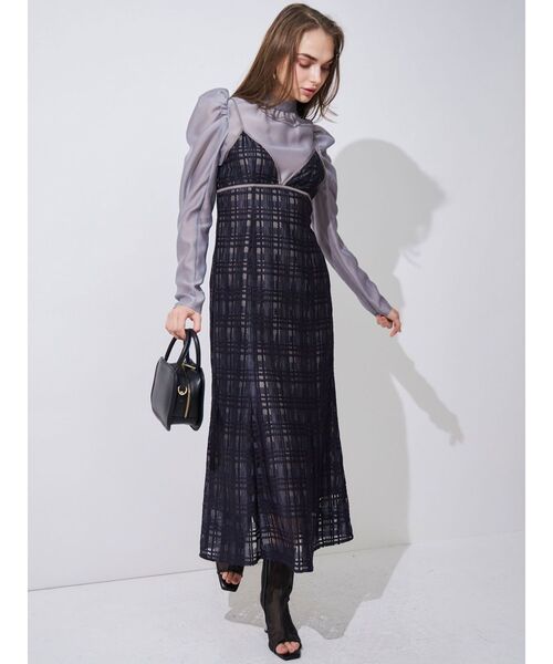 MERCURYDUO(マーキュリーデュオ)の「コードデザインソフトスクエアBAG(ハンドバッグ・レディース・ブラック/ミント/ライトブルー/オフホワイト・FREE)」の7枚目の写真