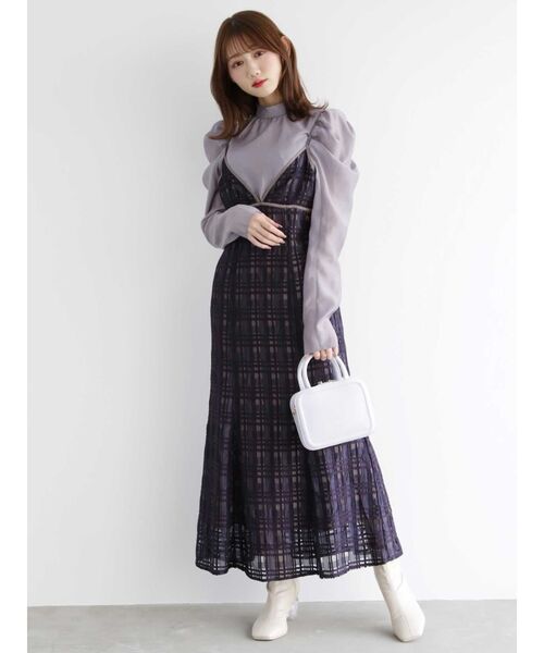 MERCURYDUO(マーキュリーデュオ)の「コードデザインソフトスクエアBAG(ハンドバッグ・レディース・ブラック/ミント/ライトブルー/オフホワイト・FREE)」の14枚目の写真