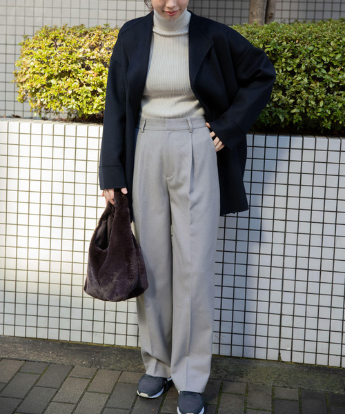 URBAN RESEARCH DOORS（アーバンリサーチドアーズ）の「ラナテックストレートトラウザー（その他パンツ・レディース・グレー/ネイビー・SMALL/MEDIUM）」の6枚目の写真