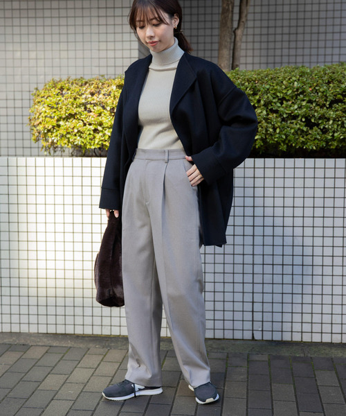 URBAN RESEARCH DOORS（アーバンリサーチドアーズ）の「ラナテックストレートトラウザー（その他パンツ・レディース・グレー/ネイビー・SMALL/MEDIUM）」の8枚目の写真