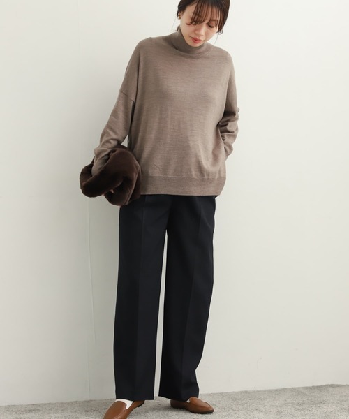 URBAN RESEARCH DOORS（アーバンリサーチドアーズ）の「ラナテックストレートトラウザー（その他パンツ・レディース・グレー/ネイビー・SMALL/MEDIUM）」の18枚目の写真