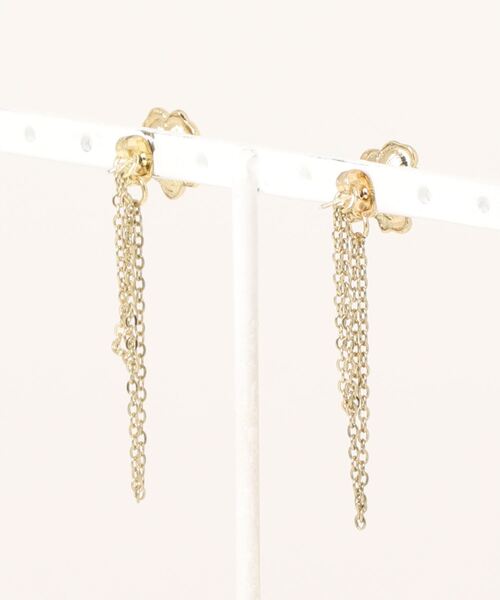 Burner(バーナー)の「【OKUOKU 0909】フラワーチェーンピアス oku-pierce-655072423033-45(ピアス(両耳用)・レディース・A・FREE)」の2枚目の写真