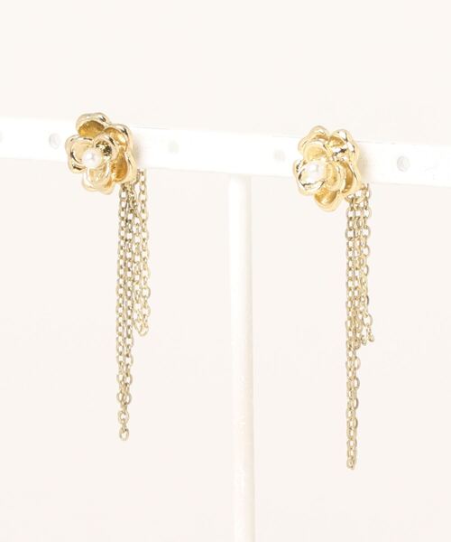 Burner(バーナー)の「【OKUOKU 0909】フラワーチェーンピアス oku-pierce-655072423033-45(ピアス(両耳用)・レディース・A・FREE)」の4枚目の写真