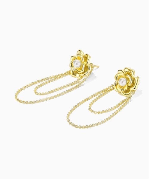 Burner(バーナー)の「【OKUOKU 0909】フラワーチェーンピアス oku-pierce-655072423033-45(ピアス(両耳用)・レディース・A・FREE)」の3枚目の写真