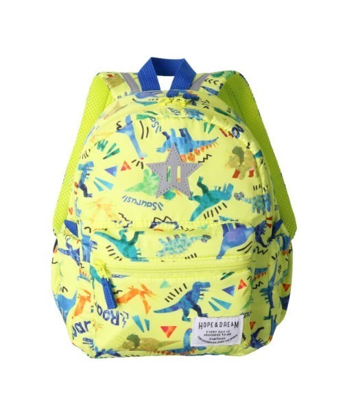 Kids Foret(キッズフォーレ)の「恐竜・働く車総柄撥水ボンディングリュック(バックパック/リュック・キッズ・ターコイズブルー/グリーン/イエロー・S/M/L)」の12枚目の写真