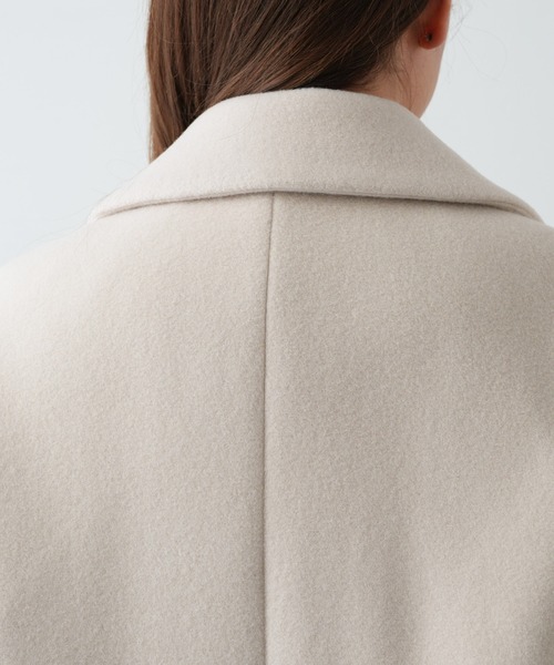 OUVRAGE CLASSE（ウヴラージュクラス）の「ウールチェスターコート（チェスターコート・レディース・アイボリー/ブラック・FREE）」の9枚目の写真