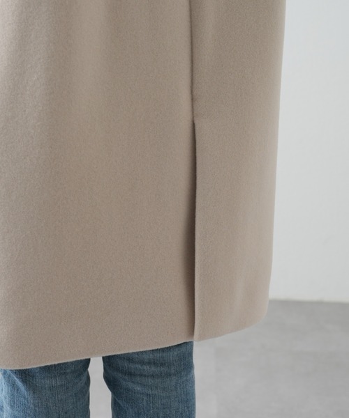 OUVRAGE CLASSE（ウヴラージュクラス）の「ウールチェスターコート（チェスターコート・レディース・アイボリー/ブラック・FREE）」の10枚目の写真