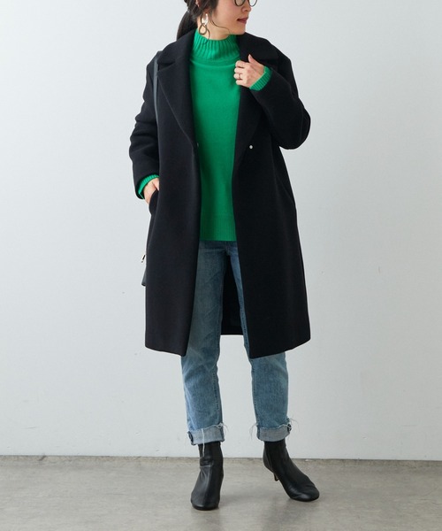 OUVRAGE CLASSE（ウヴラージュクラス）の「ウールチェスターコート（チェスターコート・レディース・アイボリー/ブラック・FREE）」の16枚目の写真