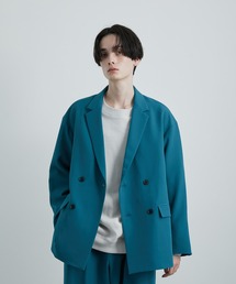 スムースストレッチスリットダブルジャケット
