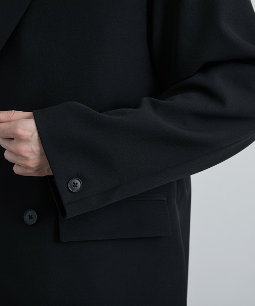 JUNRED（ジュンレッド）の「スムースストレッチスリットダブルジャケット（テーラードジャケット・メンズ・ブラック/グレー系その他/グリーン系その他・S/M/L）」の18枚目の写真