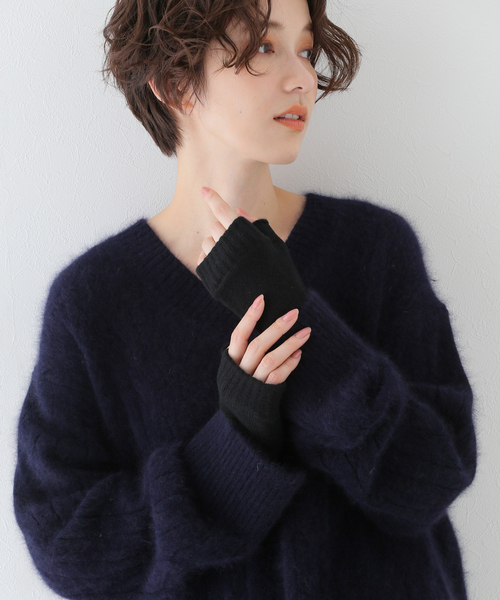 plage(プラージュ)の「【JOHNSTONES/ジョンストンズ】 WRIST ウォーマー(アームカバー・レディース・キャメル/ブラック/カーキ・FREE)」の14枚目の写真