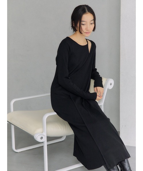 Ayla(アイラ)の「layered long dress(ワンピース・レディース・ブラック/グレー・FREE)」の7枚目の写真