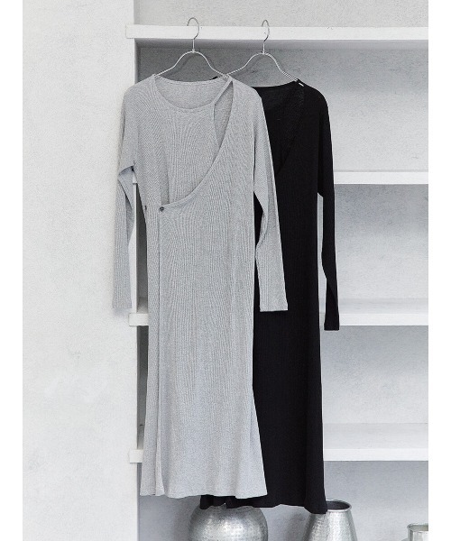 Ayla(アイラ)の「layered long dress(ワンピース・レディース・ブラック/グレー・FREE)」の13枚目の写真