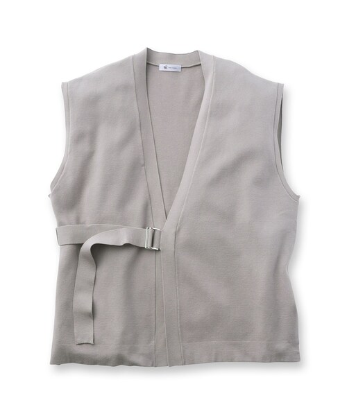 tk.TAKEO KIKUCHI（ティーケータケオキクチ）の「◆タイロッケンニットベスト（ベスト・メンズ・ブラック/グレー・66/88）」の3枚目の写真