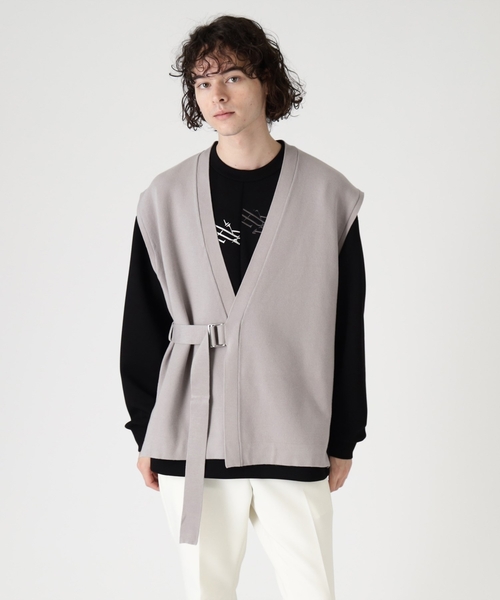 tk.TAKEO KIKUCHI（ティーケータケオキクチ）の「◆タイロッケンニットベスト（ベスト・メンズ・ブラック/グレー・66/88）」の16枚目の写真