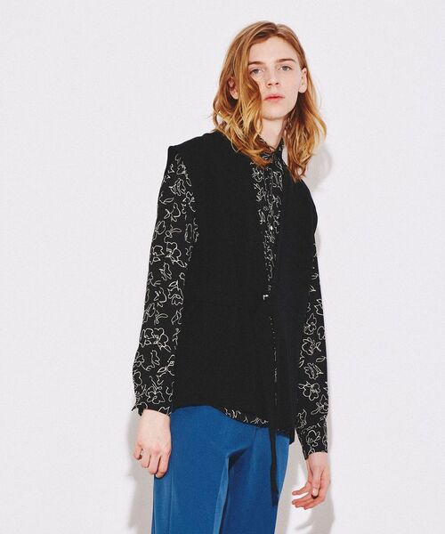 tk.TAKEO KIKUCHI（ティーケータケオキクチ）の「◆タイロッケンニットベスト（ベスト・メンズ・ブラック/グレー・66/88）」の19枚目の写真