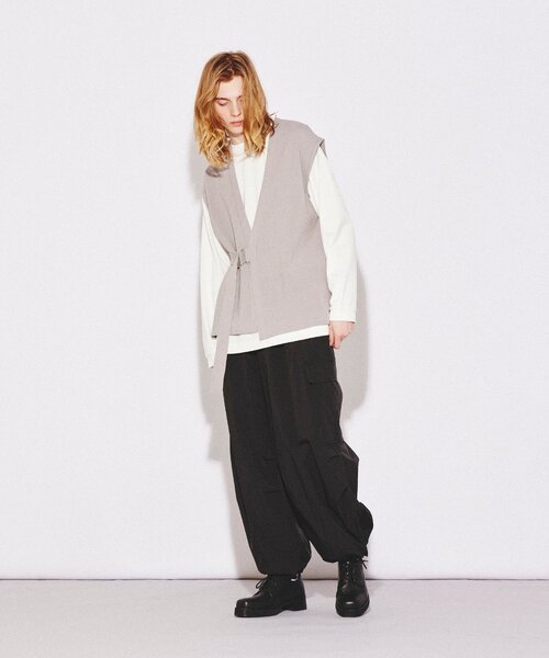 tk.TAKEO KIKUCHI（ティーケータケオキクチ）の「◆タイロッケンニットベスト（ベスト・メンズ・ブラック/グレー・66/88）」の21枚目の写真