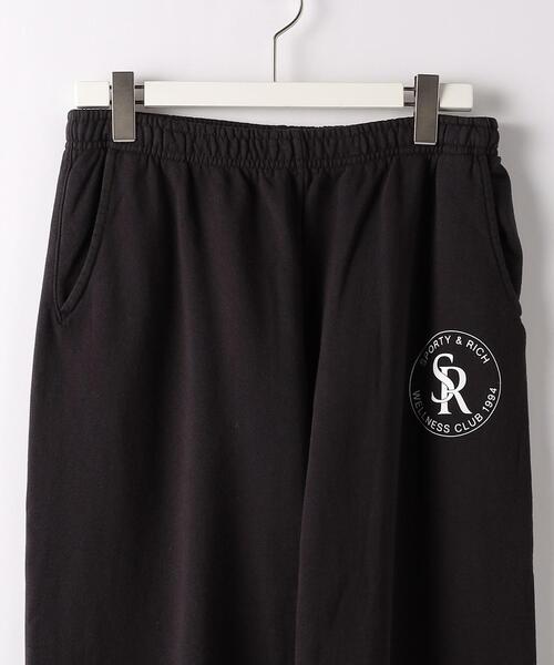 SPORTY&RICH（スポーティアンドリッチ）の「＜Sporty&Rich＞ SR SWEAT PANTS/スウェットパンツ（スウェットパンツ・メンズ・ブラック・S/M）」の3枚目の写真