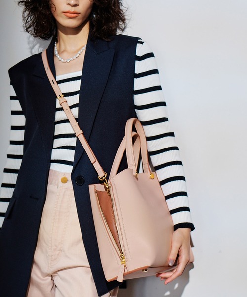 E'POR(エポール)の「【新色追加】【E'POR】Y BAG Medium(ハンドバッグ・レディース・チャコールグレー/ベージュ/ピンク/オレンジ/ダークブラウン/ホワイト系その他4/ライトグリーン/ブラウン系その他/ブラウン・FREE)」の9枚目の写真