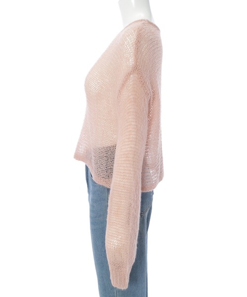 Edit Sheen(エディットシーン)の「メッシュ編みニット(ニット/セーター・レディース・ピンク/ミント/ブルー・M)」の22枚目の写真