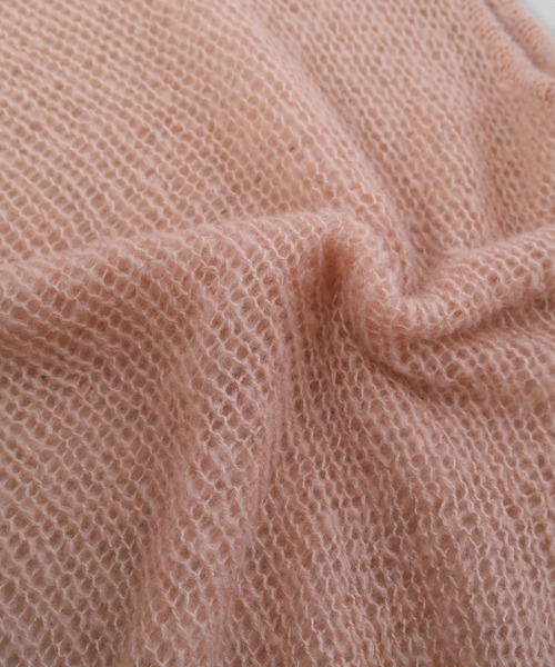 Edit Sheen(エディットシーン)の「メッシュ編みニット(ニット/セーター・レディース・ピンク/ミント/ブルー・M)」の18枚目の写真