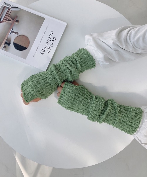 AS KNOW AS plus（アズノゥアズプラス）の「○グラデーション アームカバー（アームカバー・レディース・ブルー系/グリーン/キナリ/ピンク系・FREE）」の3枚目の写真