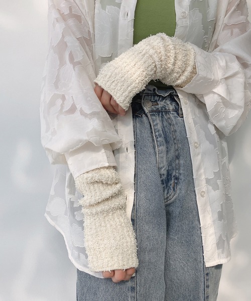 AS KNOW AS plus（アズノゥアズプラス）の「○グラデーション アームカバー（アームカバー・レディース・ブルー系/グリーン/キナリ/ピンク系・FREE）」の2枚目の写真