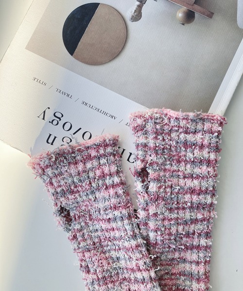 AS KNOW AS plus（アズノゥアズプラス）の「○グラデーション アームカバー（アームカバー・レディース・ブルー系/グリーン/キナリ/ピンク系・FREE）」の10枚目の写真