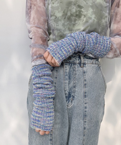 AS KNOW AS plus（アズノゥアズプラス）の「○グラデーション アームカバー（アームカバー・レディース・ブルー系/グリーン/キナリ/ピンク系・FREE）」の6枚目の写真