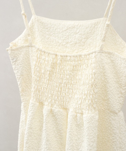 SpRay（スプレイ）の「ふくれキャミワンピース（ワンピース・レディース・ブラック/アイボリー・FREE）」の8枚目の写真