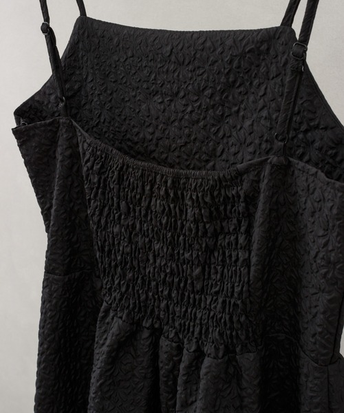 SpRay（スプレイ）の「ふくれキャミワンピース（ワンピース・レディース・ブラック/アイボリー・FREE）」の5枚目の写真