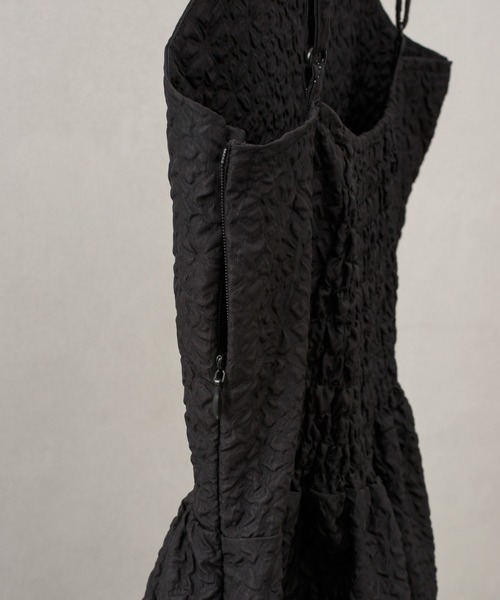 SpRay（スプレイ）の「ふくれキャミワンピース（ワンピース・レディース・ブラック/アイボリー・FREE）」の13枚目の写真