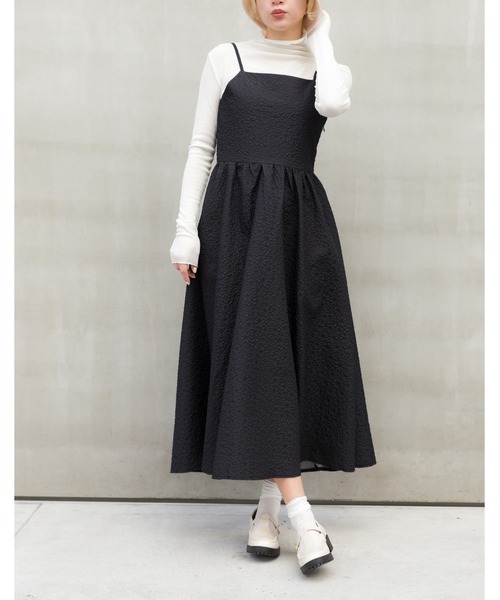 SpRay（スプレイ）の「ふくれキャミワンピース（ワンピース・レディース・ブラック/アイボリー・FREE）」の17枚目の写真